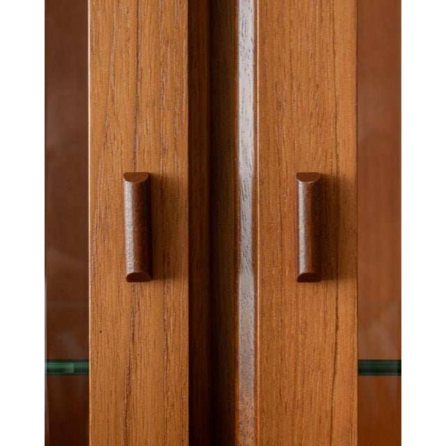 Wood Mid-Century Teak Arched Display Cabinet from Brinkmann, 1980s For Sale - Image 7 of 18