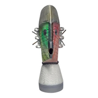 "Worrier" Mixed-Media Sculpture, Signed For Sale