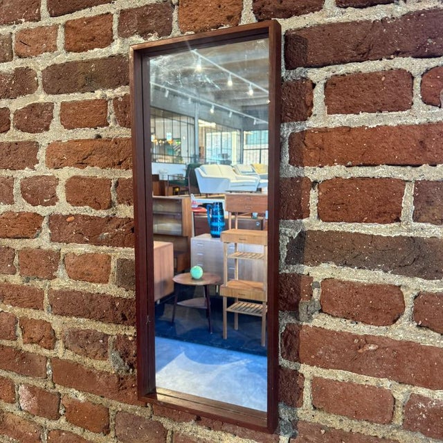1960s Rectangular Teak Mirror, 1960s For Sale - Image 5 of 5