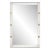 French Modernist Chrome Mirror For Sale