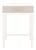 Estella 1 Drawer Accent Table in White For Sale