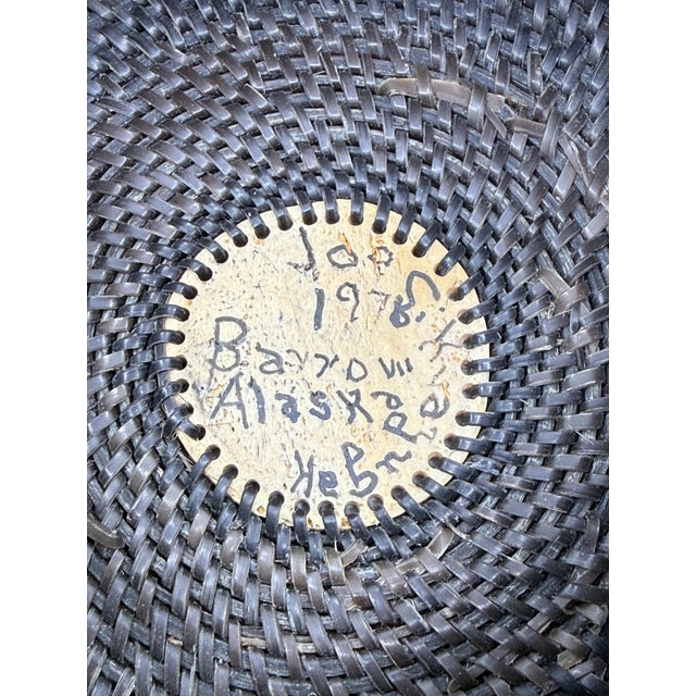 1970s 1978 Inuit Joe Sikvayugak Baleen and Carved Bone Basket For Sale - Image 5 of 16