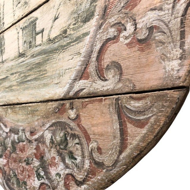 Circular Baroque Panel with Lagoon Scene, 1890s For Sale - Image 5 of 6