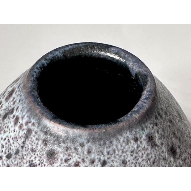 1960s Studio Ceramic Art Vase with Speckled Glaze from Töpferhof Römhild, Germany, 1960s For Sale - Image 5 of 10