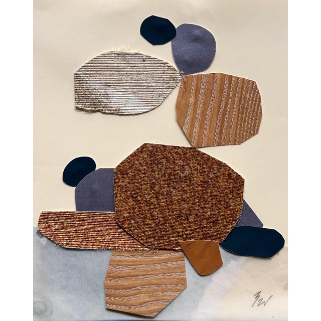 2020s "Vessel 4" Original Mixed-Media Framed Collage on Paper by Zac Woodiel For Sale - Image 5 of 11