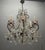 Vintage Italian Crystal Beaded Chandelier with Lilac Glass Bobeches, 1960s For Sale - Image 13 of 18