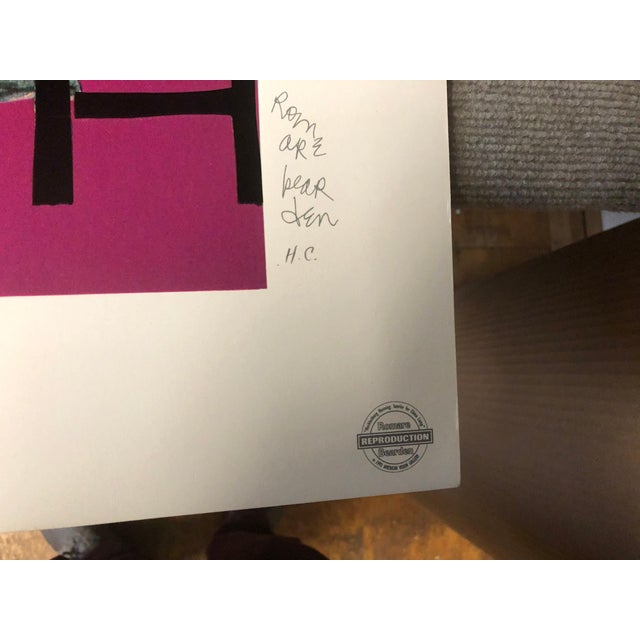 Pink Romare Bearden Mecklenburg Morning: Sunrise for China Lamp, 1993 For Sale - Image 8 of 12