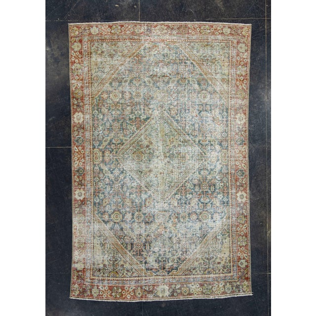 Red Turkish Vintage Anatolian Rug 4'2" x 6'7" #17606 For Sale - Image 8 of 8