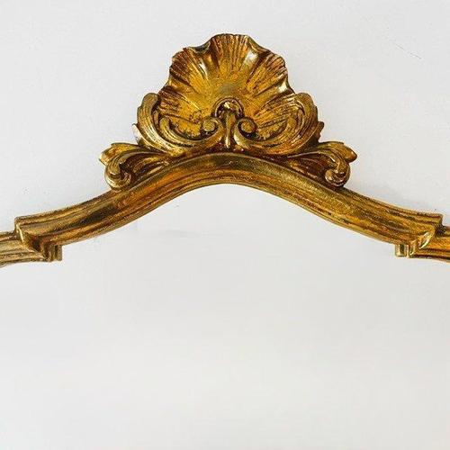 Baroque Mid-Century Hollywood Regency Baroque Style Gilt Crested Mirror from Pieterman, 1960s For Sale - Image 3 of 9