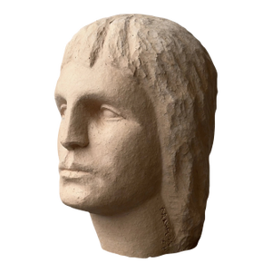 Vintage Folk Art Large-Scale Terracotta Head, Circa 1970s