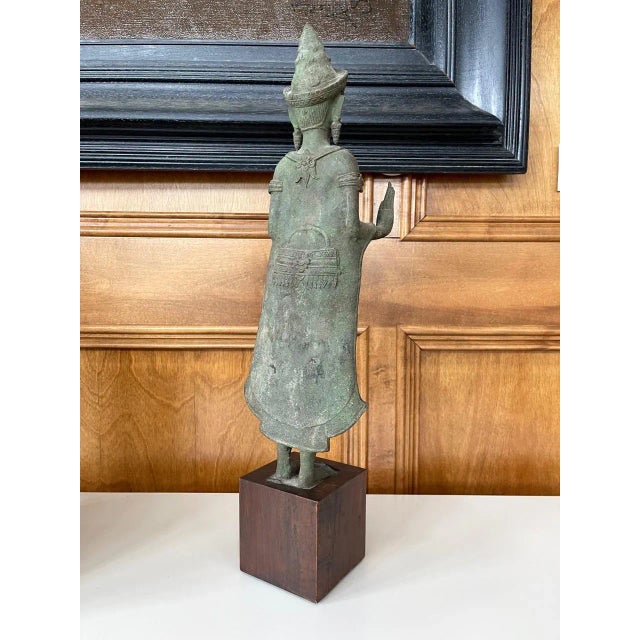 Antique Lopburi Buddha Statue from Thailand For Sale - Image 9 of 13