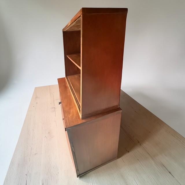 Brown 1960s Restored Mid Century Modern Walnut China Cabinet by Craddock Furniture For Sale - Image 8 of 10