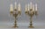 Metal French Louis XVI Style Bronze and Crystal Candelabra Table Lamps, Set of 2 For Sale - Image 7 of 18