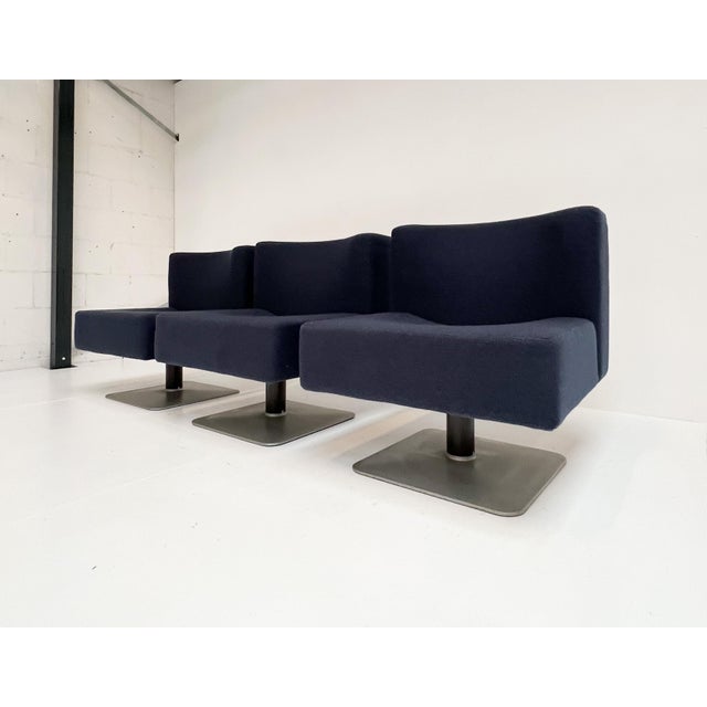 System 350 Modular Sofa by Herbert Hirche for Mauser Werke Waldeck, 1980s, Set of 3 For Sale - Image 4 of 17