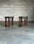 An unusual pair of end or side tables manufactured by Henredon for their Custom Folio Three line, circa 1970s. The tables...