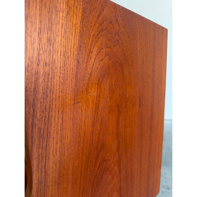 Mid Century Danish Modern Low Teak Credenza Sideboard For Sale - Image 12 of 12