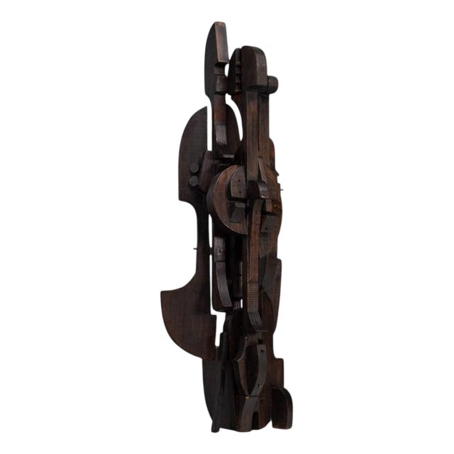 Sergio Ponzio IV, Abstract Sculpture, 1970s, Pine For Sale
