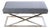 Mid-Century Chrome X-Base Bench For Sale