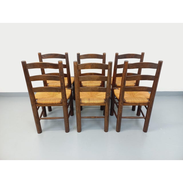 Vintage Brutalist Chairs by Georges Robert, 1960s, Set of 6 For Sale - Image 14 of 18