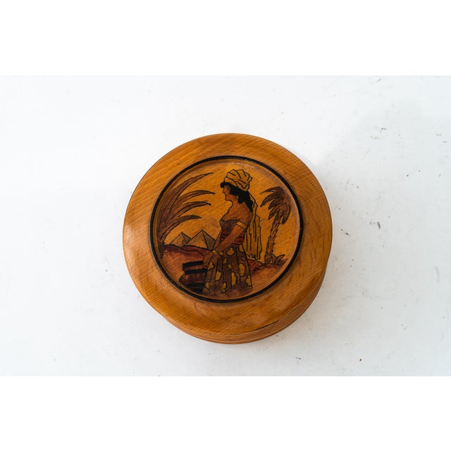 Art Deco Box in Beech Wood, 1960s For Sale - Image 6 of 7