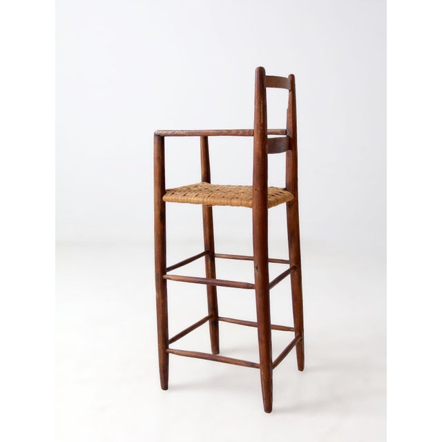 Antique Child's Chair With Woven Seat For Sale - Image 10 of 14