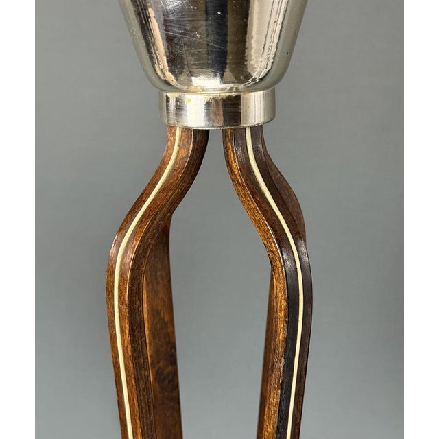 1970s Mid-Century Wooden Brussels Style Chandelier from Bohemia, 1970s For Sale - Image 5 of 8