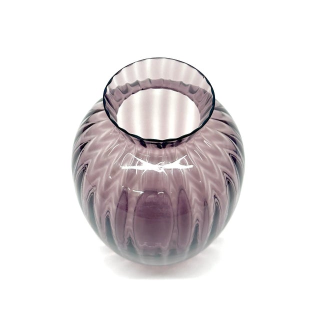 1980s Mixed Amethyst Glass Vessel Curation - Group of 5 For Sale In Miami - Image 6 of 12