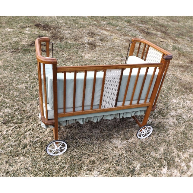 1950s Art Deco Baby Crib Made Into a Pet/Dog Bed Chairish