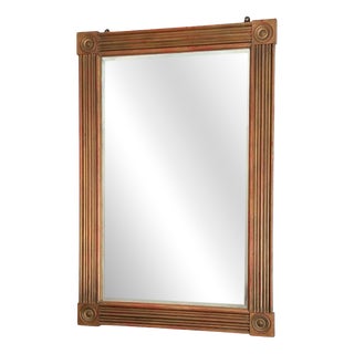Neoclassical Wall Mirror with Reeded Giltwood Frame, 1970s For Sale
