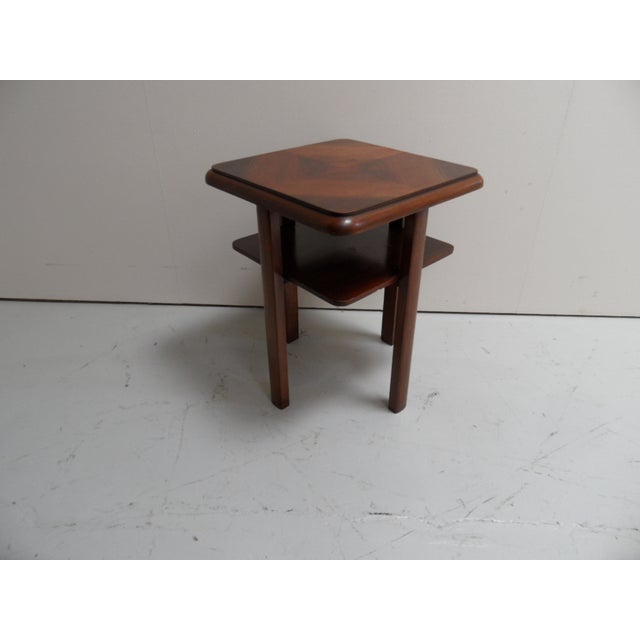 Brown Art Deco Walnut Coffee Table, 1890s For Sale - Image 8 of 10