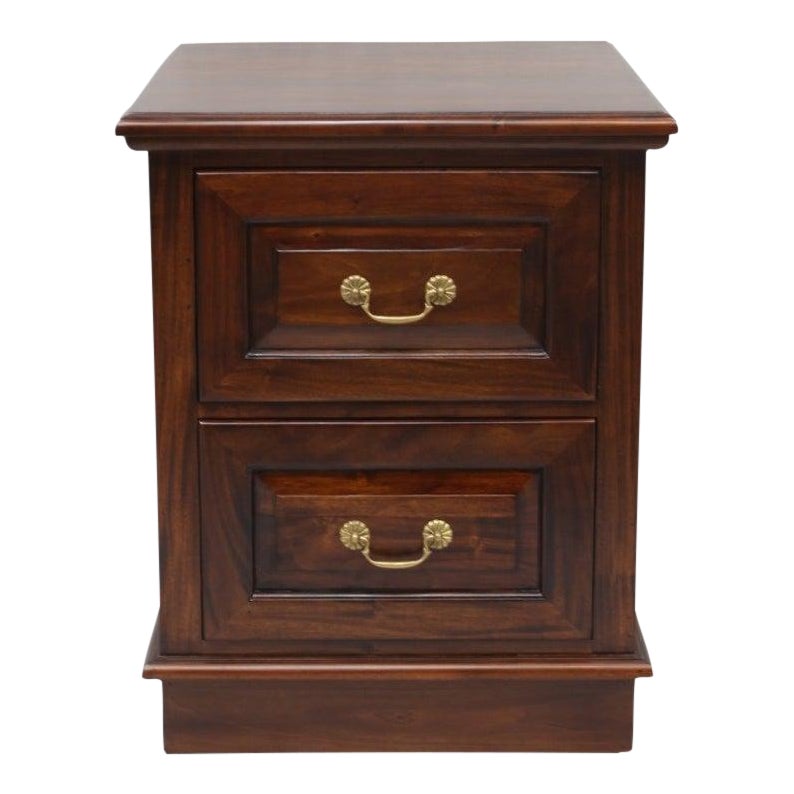 Crafters And Weavers Legacy 2 Drawer Brown Walnut File Cabinet Chairish