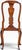 Late 20th Century Queen Anne Style Carved Mahogany Vasiform Splat Side Chair For Sale - Image 4 of 13
