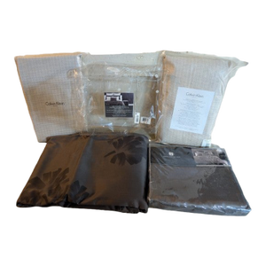 Yves Saint Laurent Pom.Pom Duvet Shams Calvin Klein Fitted Sheet Dust Ruffle Set Discontinued