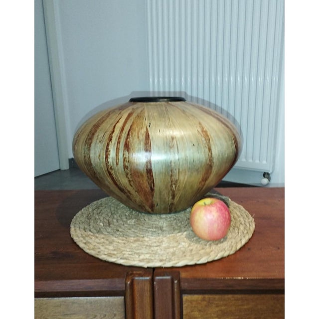 Large Vintage Vase in Leaves, 1950s For Sale - Image 10 of 15