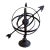 Vintage French Country Iron Garden Armillary Sundial- Outdoor Estate Decor For Sale