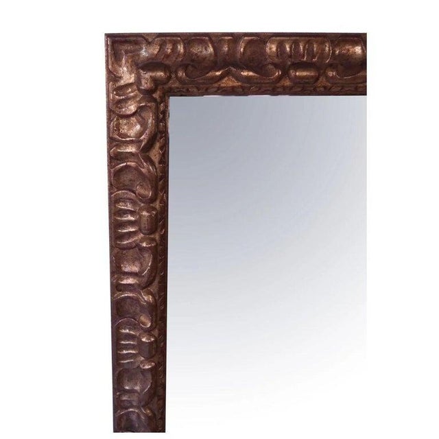 Unique Carved Giltwood Rectangular Mirror For Sale In New York - Image 6 of 6