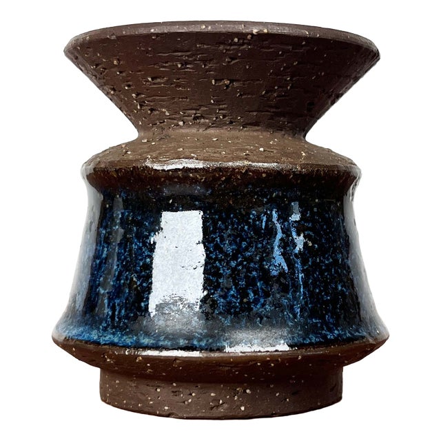 Mid-Century Modern Danish Studio Pottery 6310 Candleholder from Michael Andersen Keramik, Bornholm, 1960s For Sale