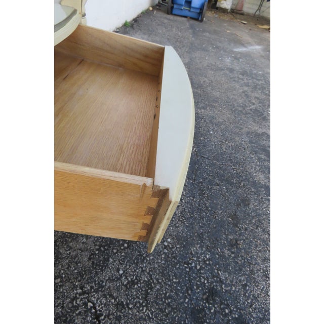 1960s 1960s White Furniture French Pained Two Tiers Bar Liquor Cart Server For Sale - Image 5 of 18