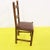 Wooden Chair with Brown Seat and Reinforced Crossbars For Sale - Image 6 of 9