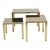 Mid-Century Modern Hollywood Regency Nesting Tables from Belgo Chrome, 1970s, Set of 3 For Sale - Image 3 of 16
