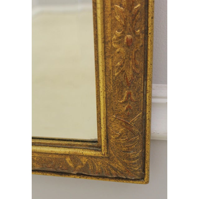 Chippendale Milch & Sons Vintage High Quality Chippendale Gold Frame Mirror For Sale - Image 3 of 11