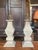 A lovely pair of wood baluster table lamps hand-crafted in France in the 1920s. They have aged well over the years,...