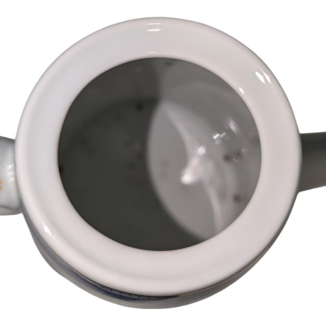 Vintage Vista Alegre "Blue Flower" Porcelain Coffee Service - 3 Pieces For Sale - Image 10 of 13