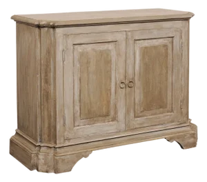 Vintage Italian Style Painted Reclaimed Wood Buffet Cabinet