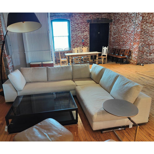 Minotti Hamilton 3-Piece Sectional on Chrome Base For Sale - Image 9 of 9