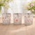 Modern Frosted Wildflower Print Votive Holder (Set of 3) For Sale - Image 3 of 6