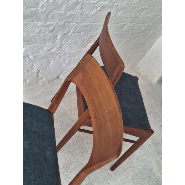 Vintage Teak Dining Chairs by Henning Kjærnulf for KS Møbler, Denmark, 1960s, Set of 2 For Sale - Image 13 of 15
