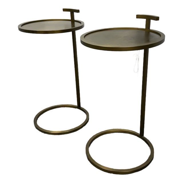 Restoration Hardware 1930s Martini Tables, Pair For Sale