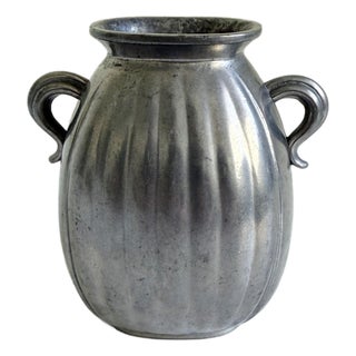 1930s Amphora Style Pewter Vase by Just Andersen, Model No. 1186 For Sale