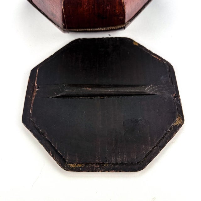 Wood 19th Century Chinese Wooden Teapot Caddy Basket Qing Dynasty For Sale - Image 7 of 12